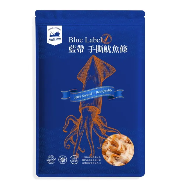 Blue Label 藍帶手撕魷魚條(100g/包)