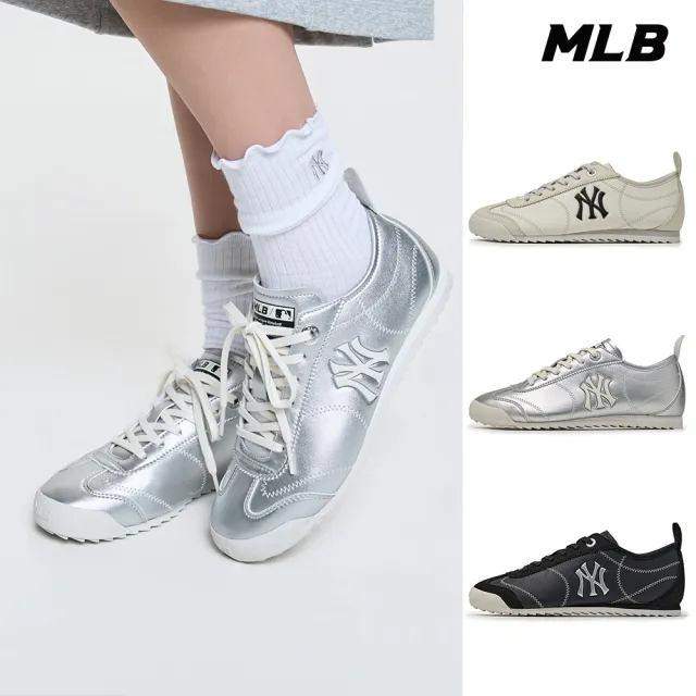 【MLB】德訓鞋 復古薄底鞋 Runny系列 紐約洋基隊 (3ASXC016N-多款任選)