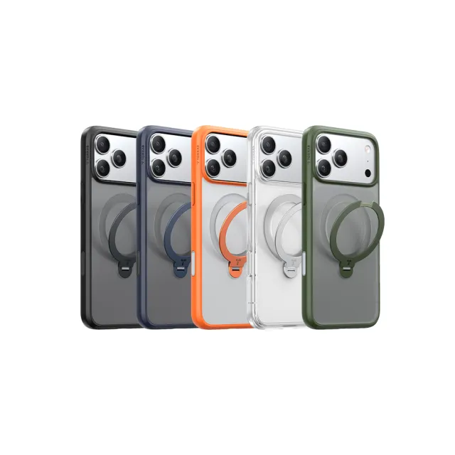 【TORRAS 圖拉斯】UPRO Ostand Spin iPhone 17/16/15/14 MagSafe 支架防摔手機殼