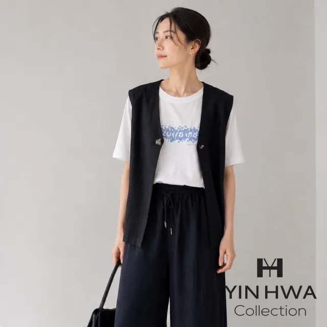 【YIN HWA 盈樺】ARIES 知性時尚俐落跳色拼接背心