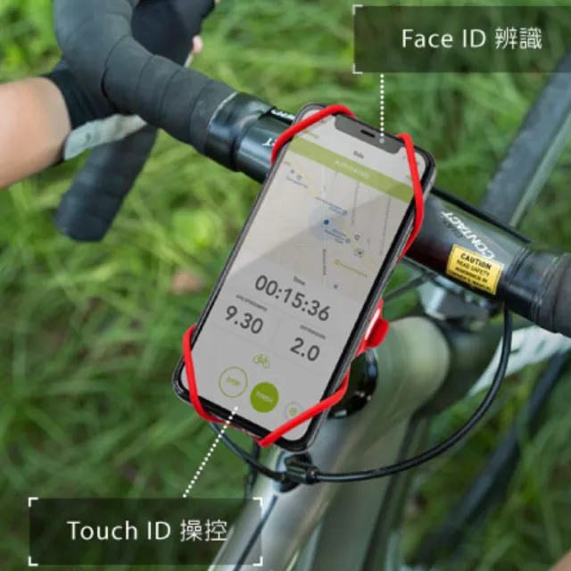 【Bone 蹦克】單車手機龍頭綁3｜ Bike Tie Pro 3 -黑色 (自行車手機支架/手機架配件/環保矽膠/可水洗)