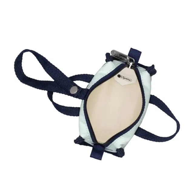 【Lesportsac】Micro Weekender Charm 小吊掛飾零錢包 收納袋(童趣草帽貓咪)