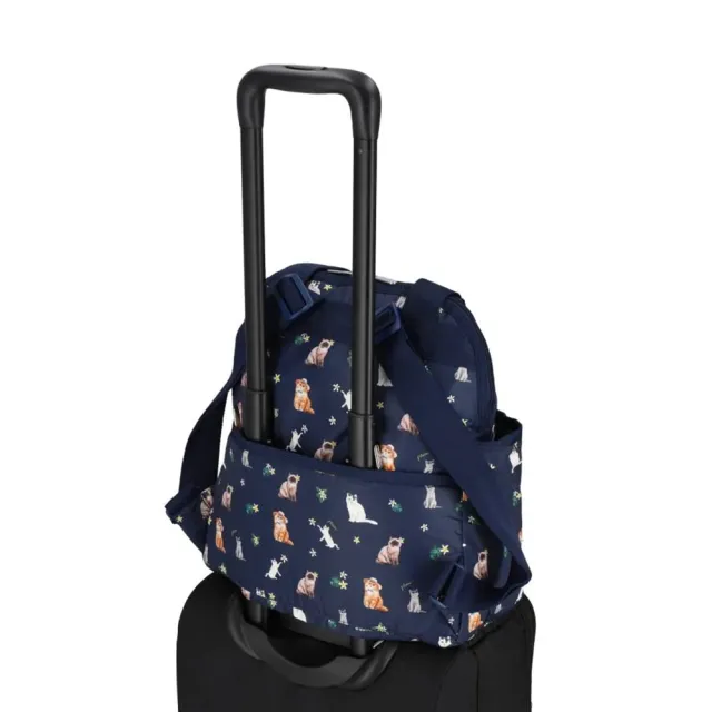 【Lesportsac】Double Trouble Backpack 手提兩用後背包 媽媽包 送禮 禮物 推薦 女包(熱帶度假貓咪)