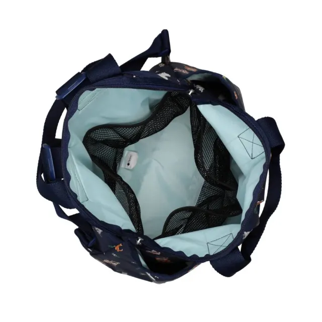 【Lesportsac】Double Trouble Backpack 手提兩用後背包 媽媽包 送禮 禮物 推薦 女包(熱帶度假貓咪)