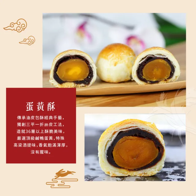 【白鵝山腳】普一蛋黃酥禮盒x1盒(50gx12入/盒)