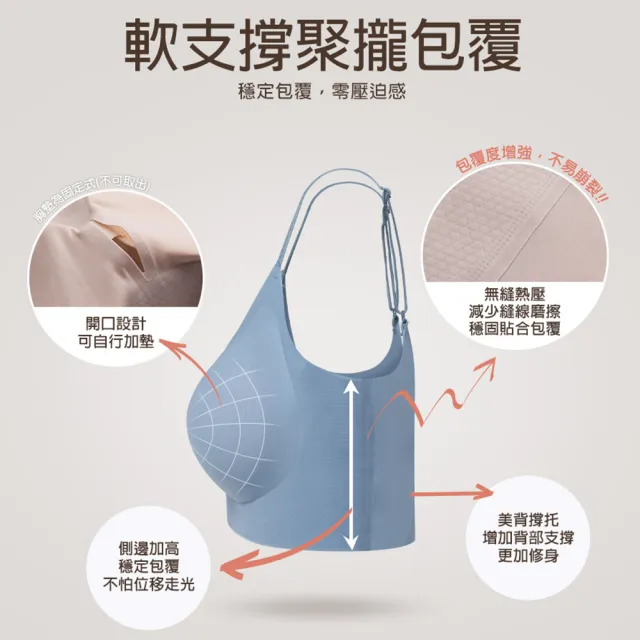 【蒂巴蕾】冰絲套組-無鋼圈內衣+抗菌內褲 中低腰 無痕內褲 涼感