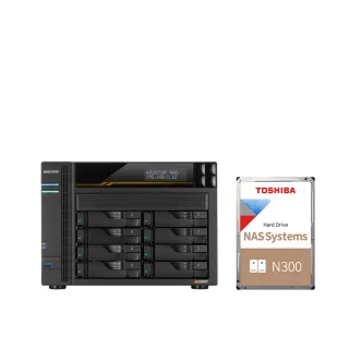 【ASUSTOR 華芸】搭東芝NAS 10TB★AS6808T 8Bay NAS 網路儲存伺服器
