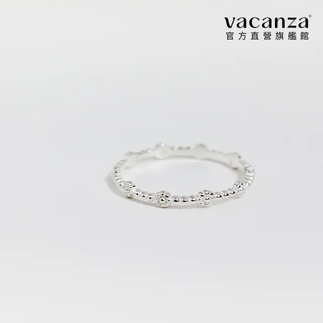 【vacanza】蕾絲花圈 925純銀飾品 純銀戒指 (抗過敏 情人節禮物 生日禮物 絕版品)