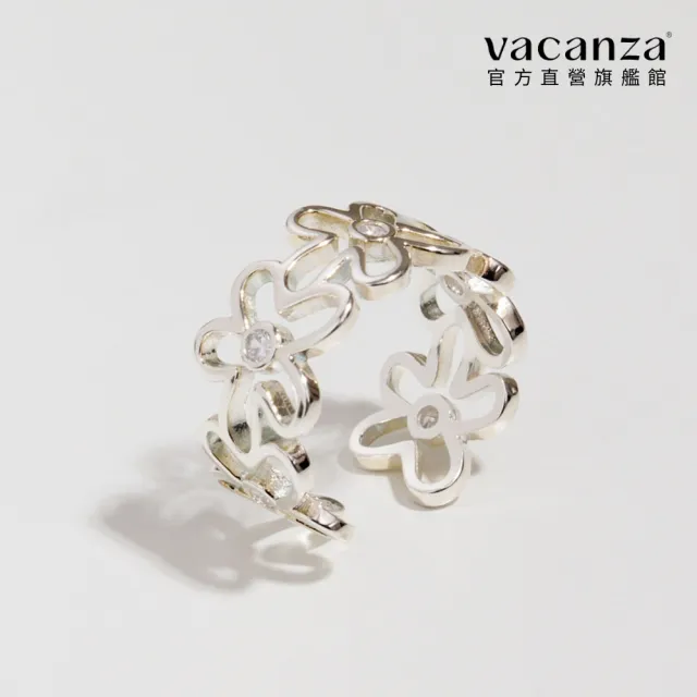 【vacanza】春暖花開 925純銀飾品 純銀戒指 (抗過敏 情人節禮物 生日禮物)