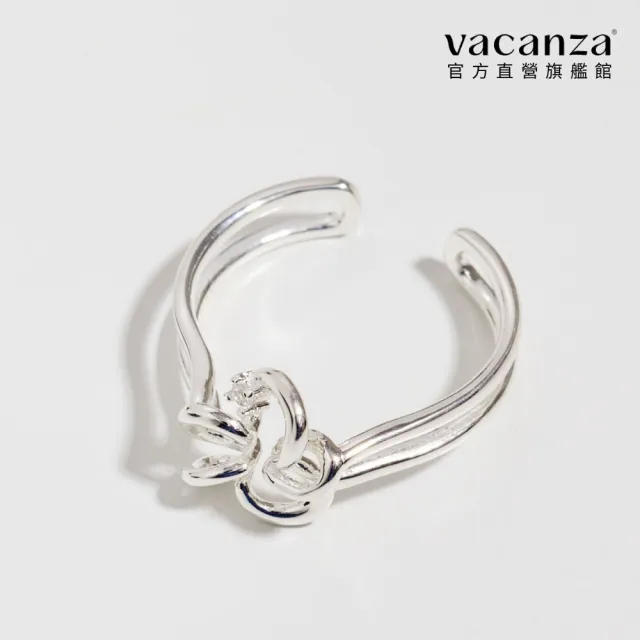 【vacanza】扭捲花兒 925純銀飾品 純銀戒指 (抗過敏 情人節禮物 生日禮物)