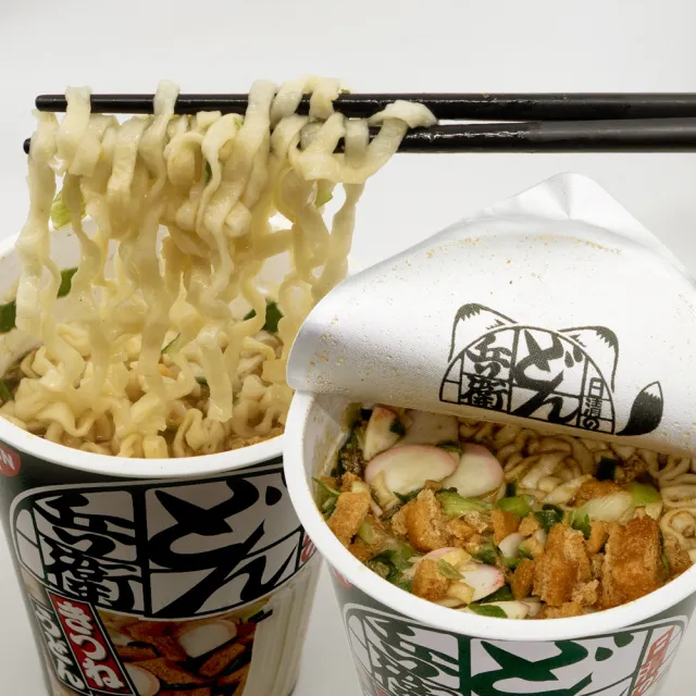 【NISSIN 日清】咚兵衛日式油豆腐烏龍麵 杯麵(82g/杯 日清泡麵)