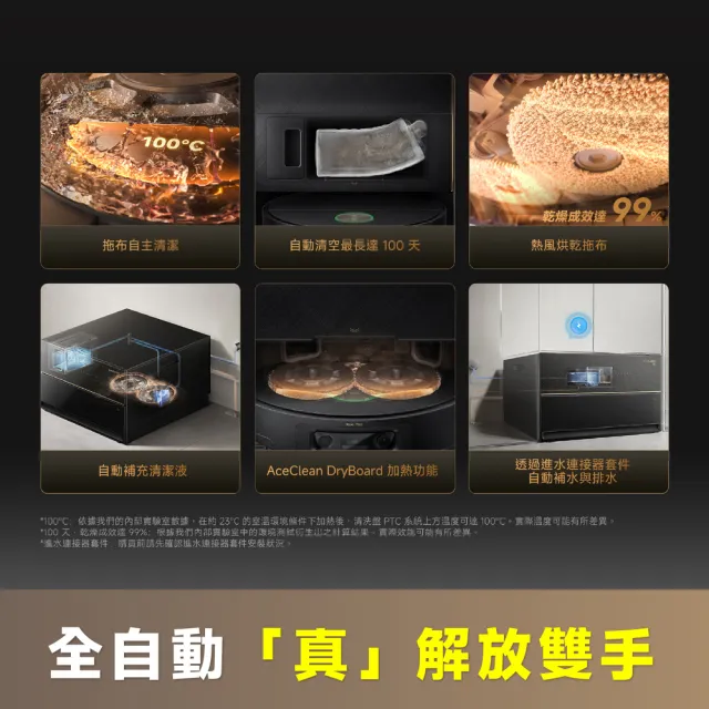 【Dreame 追覓科技】同級最薄！X60 Ultra AI藍光辨識超薄掃拖旗艦機（7.95超薄機身/連續越障最高8.8cm）