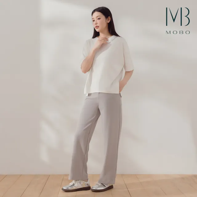 【MO-BO】彈力通勤直筒褲