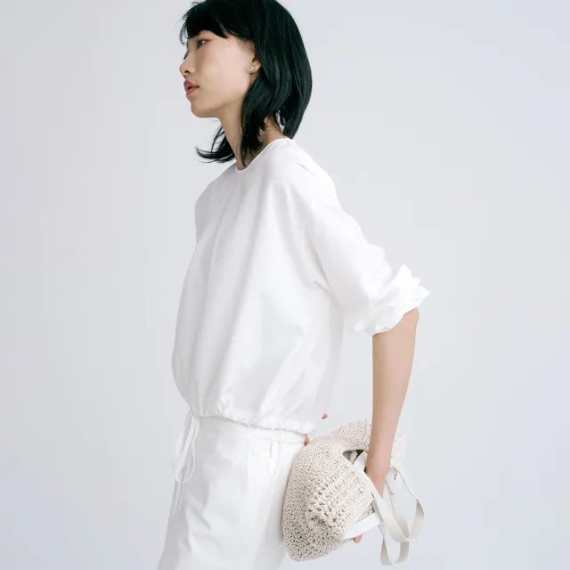 【giordano ladies】26SS 下擺抽繩上衣(02346002)