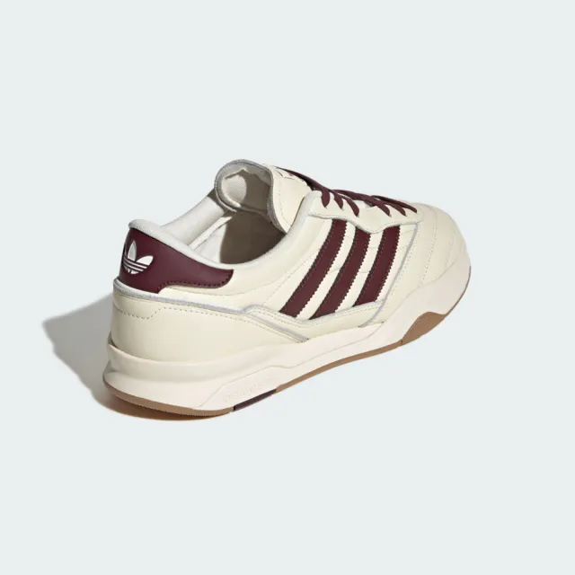 【adidas 愛迪達】Mundial FC 男女 休閒鞋 復古 皮革 流行 米 咖啡紅 經典(JQ3684)