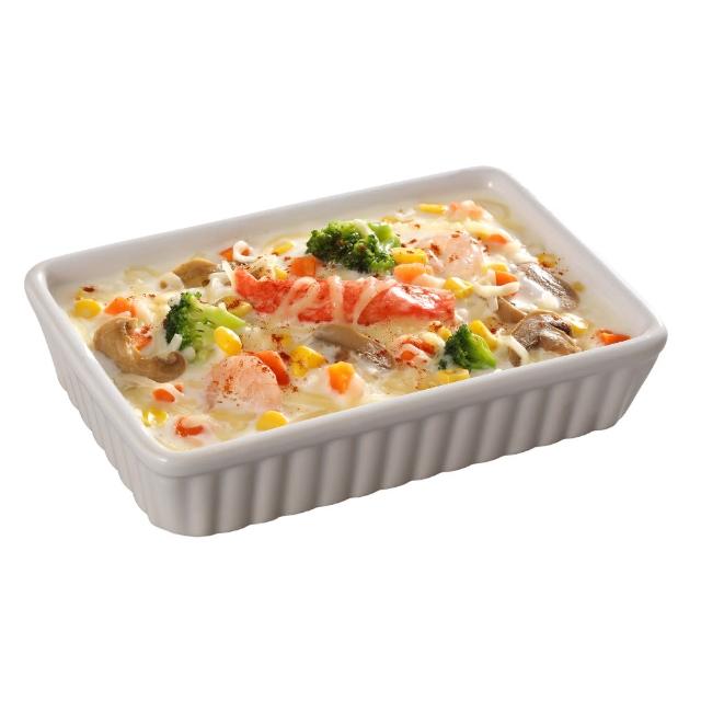 【金品】義式焗烤-奶油海鮮燉飯 370g/盒(焗烤/燉飯/義式料理/冷凍食品/晚餐/宵夜)