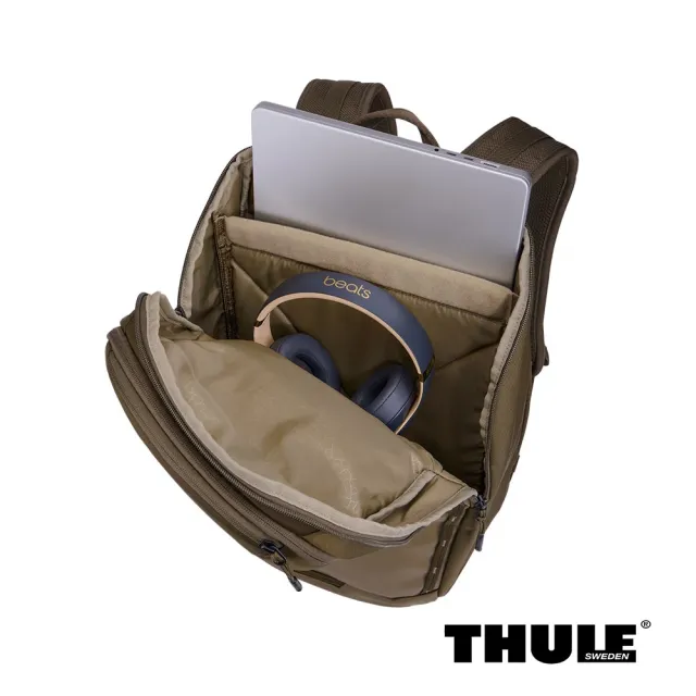 【Thule 都樂】Chasm 筆記型電腦背包 26L 深卡其色 (週年慶/露營/旅行/收納)