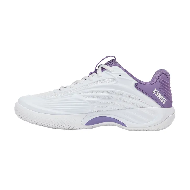 【K-SWISS】輕量透氣專業網球鞋 HYPERCOURT EXPRESS 3 運動 匹克球 女鞋 白紫色 94603-160-M