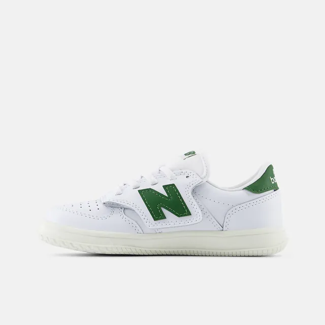 【NEW BALANCE】T500 Lace 中童 休閒鞋 復古 流行 白 綠(PHT500CC)