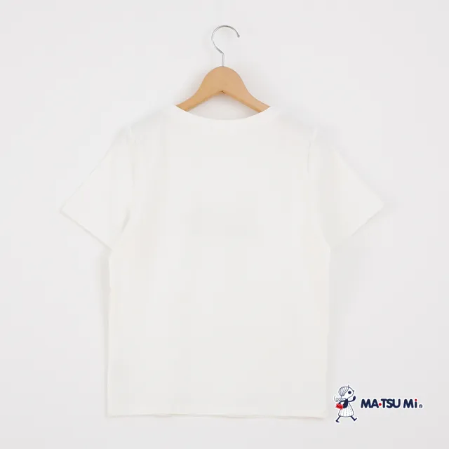 【MATSUMi】電繡品牌logo文字短袖棉上衣