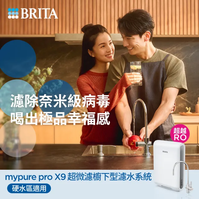 【BRITA】官方直營mypure pro X9 超微濾櫥下濾水系統 SIOC-S 淨水器+東元氣炸烤箱