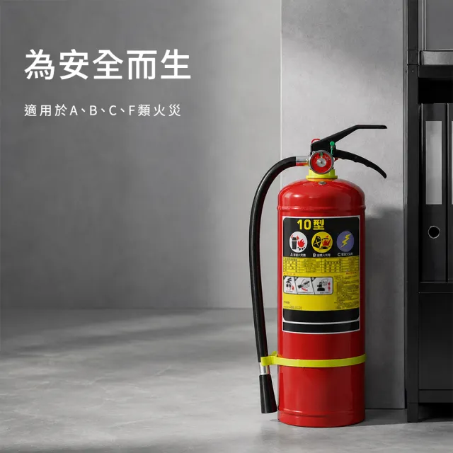 【防災專家】10型乾粉滅火器 附掛勾 國家認證(滅火器 探測器 住警器 偵煙 偵測 火災警報器)
