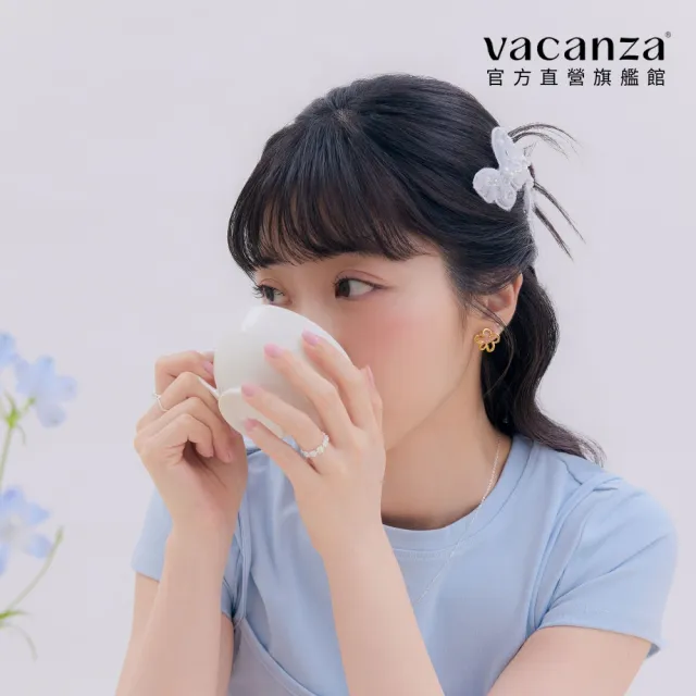 【vacanza】柔紗蝶語 髮夾 邊夾 2入組(髮飾 情人節禮物 生日禮物)