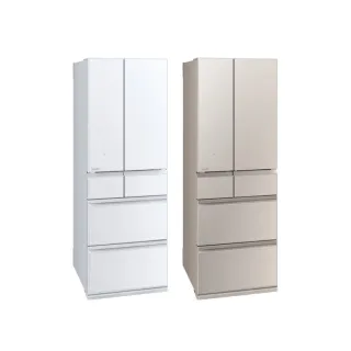 【MITSUBISHI 三菱電機】543(L) 1級變頻6門電冰箱 MR-WZ54K 星光白/星沙杏 日本製