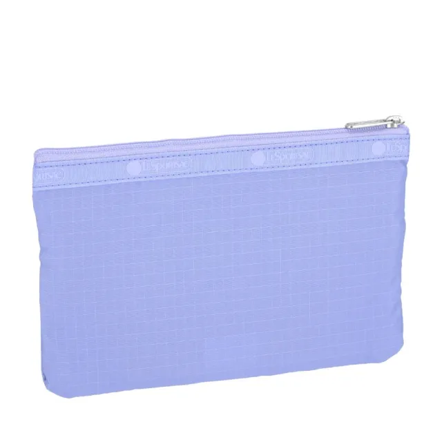 【Lesportsac】3-Zip Cosmetic 三層拉鍊化妝包 收納包 盥洗包 女包 男包(長春花藍)