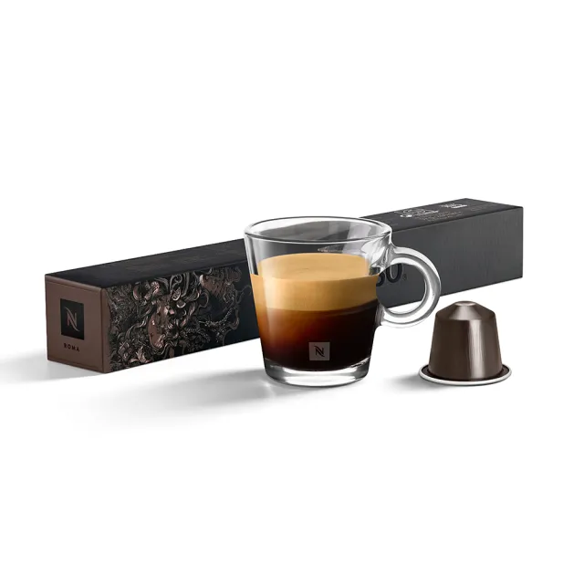 【Nespresso】Ispirazione Roma義式經典羅馬咖啡膠囊_細緻經典(10顆/條;僅適用於Nespresso膠囊咖啡機)