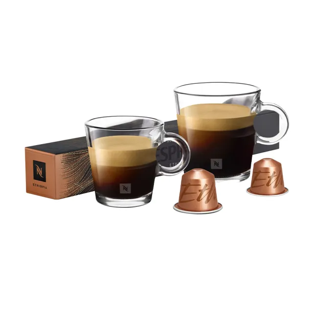 【Nespresso】Ethiopia衣索比亞咖啡膠囊_兼具清新花香及鮮明果香(10顆/條;僅適用於Nespresso膠囊咖啡機)
