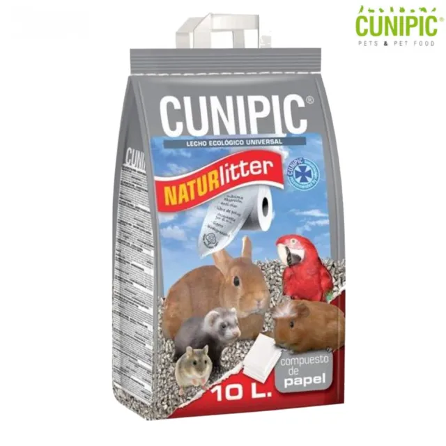 【CUNIPIC】小動物環保紙砂10L/3.2KG*３包組(小動物紙砂)
