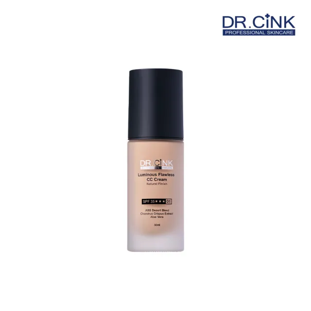 【DR.CINK 達特聖克】極透光柔焦防護CC霜 30ml(遮瑕 潤色 CC霜 無暇底妝)