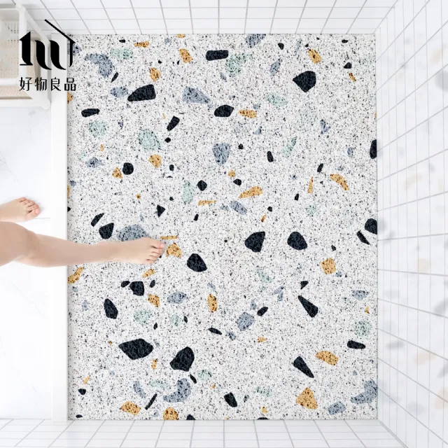 【好物良品】60x120cm_大尺寸絲圈浴室防滑墊｜快速排水不積水 可DIY裁切 陽台浴室通用止滑墊
