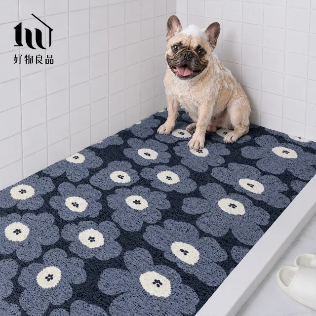 【好物良品】60x120cm_大尺寸絲圈浴室防滑墊｜快速排水不積水 可DIY裁切 陽台浴室通用止滑墊