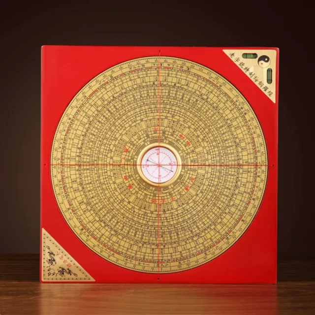 唐山三合羅經盤 高精度專業風水羅盤附水平儀綜合盤三元三合羅經儀風水師堪輿測量工具