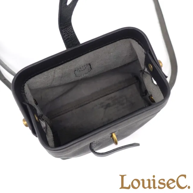 【LouiseC.】Tree House 植鞣革牛皮復古皮插釦斜背小真皮醫生包-5色(真皮包包 GK291)
