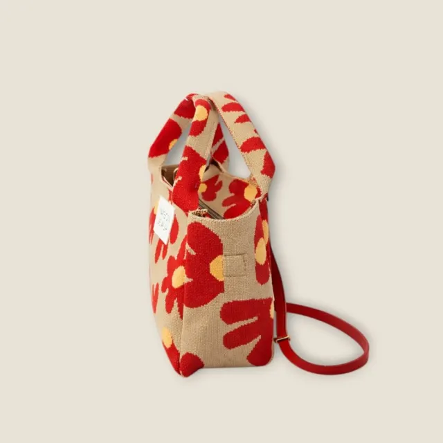 【MAISON DE AURI】雙11 Happy Spring Bags｜小確幸-Red Bloom 小提包 / 厚針織
