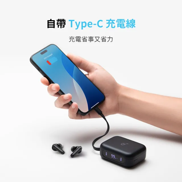 【Anker soundcore】P41i 二合一行動電源降噪真無線藍牙耳機(聲動隨行 續航無界)