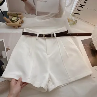 【Uicy】韓版高腰西裝短褲-沒有附皮帶- 短褲 褲子 女裝