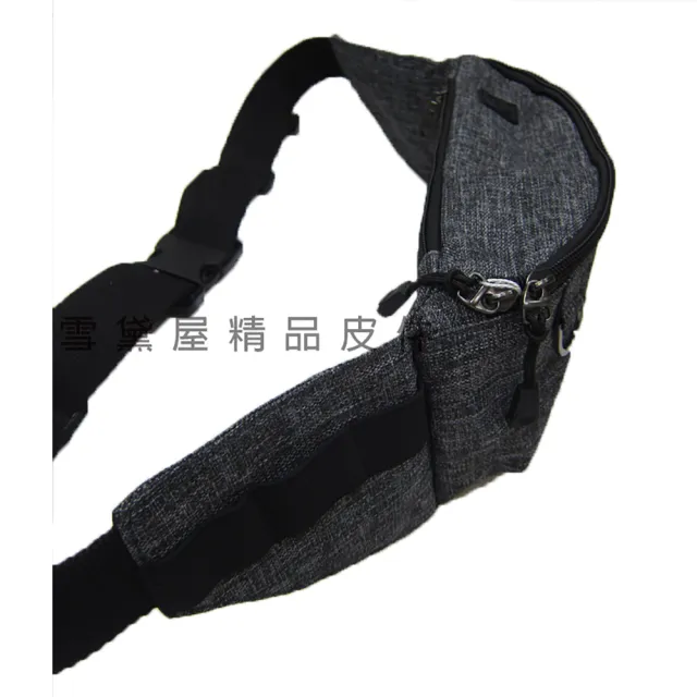 【SNOW.bagshop】雙11 腰包 中容量 外三插筆袋 臀包 肩背 斜側背 工具包 隨身品 型男必備 腰包 防水尼龍布