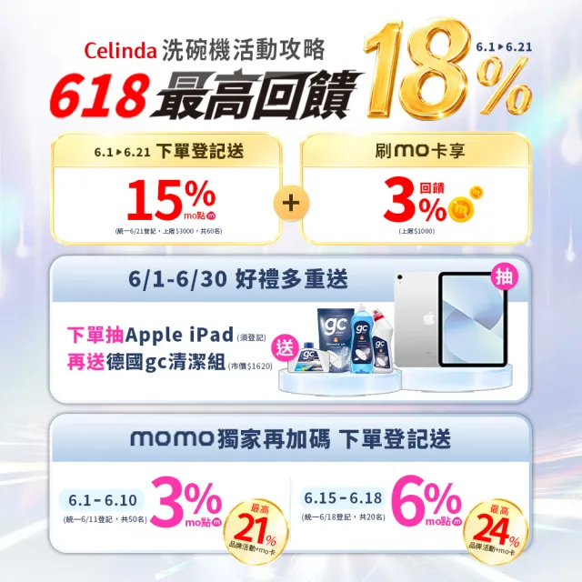 【Celinda 賽寧】8人份雙層美型洗碗機DB-800(110V/獨立式/桌上型/不含安裝)