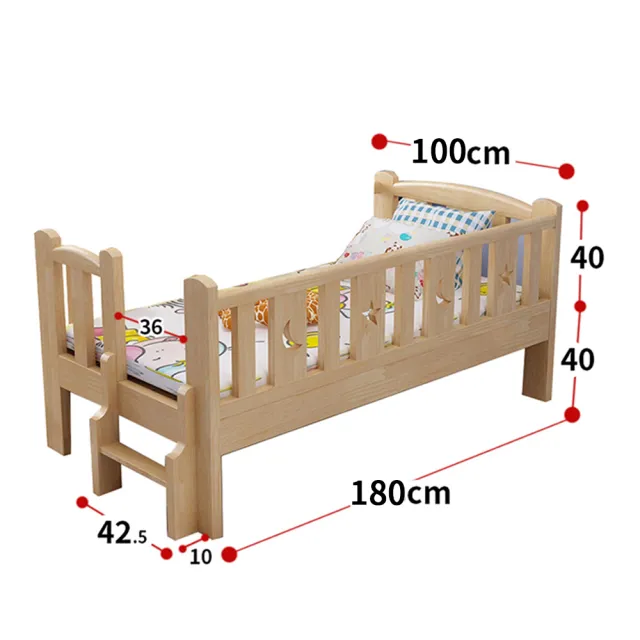 【HABABY】長180寬100兒童床+10cm乳膠床墊(拼接床 延伸床 床邊床 兒童床 床組 床墊)