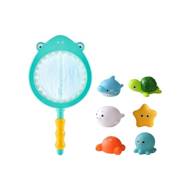 【JoyNa】洗澡玩具 撈魚組泡澡動物