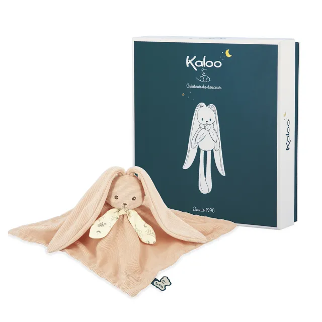 【KALOO】Lapinoo 長耳兔兔安撫巾(蜜桃粉)