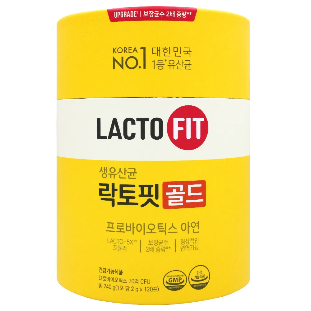 【韓國鍾根堂】LACTO-FIT GOLD 益生菌粉末食品 大童與成人款120入