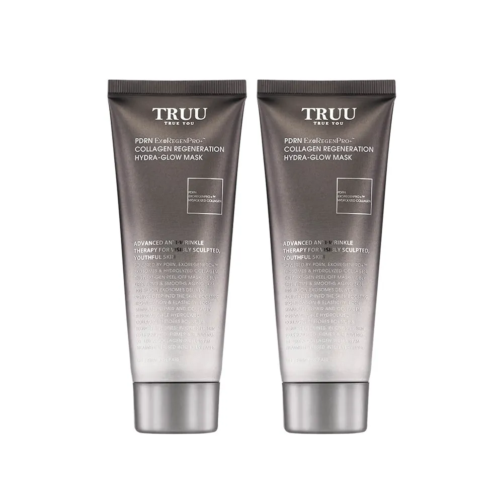 【TRUU 童】PDRN外泌體膠原再生水光面膜120G 2入(再生青春密碼 敷回膠原彈潤肌)