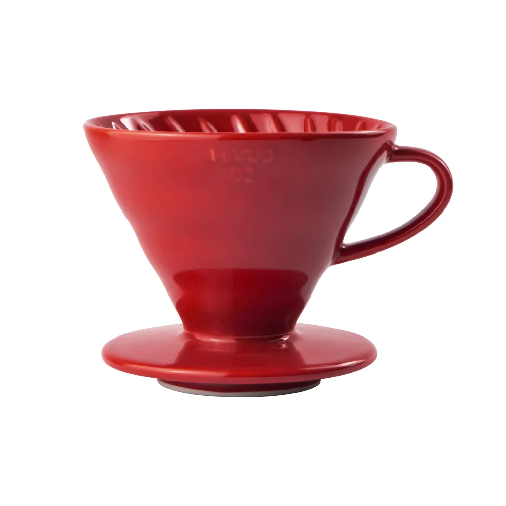 【HARIO官方直營】V60緋紅色02濾杯 1-4人分 VDC-02-RR-EX(MOMO限定款)