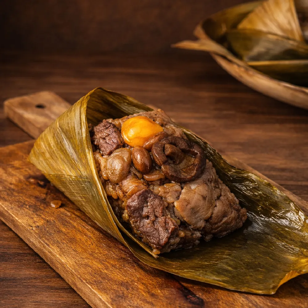 【鬍鬚張】古早味肉粽5入x2包(每顆180g 共10顆 端午節 北部粽 南部粽 送禮)