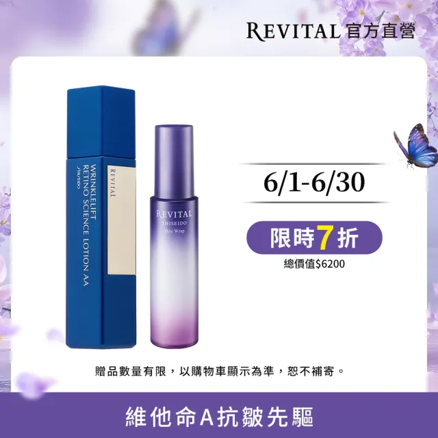 【REVITAL 莉薇特麗】抗皺全效組(抗皺精露AA125ml+無痕彈力乳 90ml)